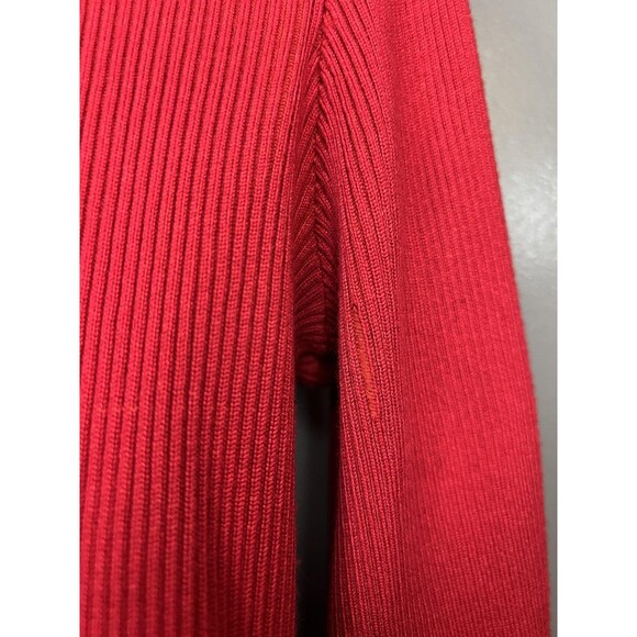 Almost Famous Sweater Dress Womens 3X Red Black Colorblock Button Front - Picture 10 of 13